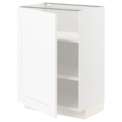 METOD kitchen cabinet: white, rectangular, sleek design with adjustable shelves, modern look.