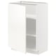 White METOD kitchen cabinet, single-door, rectangular, modern design.