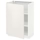 White METOD kitchen cabinet with single door and shelf.