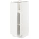 White METOD kitchen cabinet with shelves, modern design, clean lines.