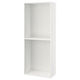 METOD kitchen cabinet, white, rectangular, two shelves, melamine finish.