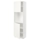 METOD white kitchen cabinet with adjustable shelves and left-side hinge door.