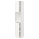 White METOD kitchen cabinet with adjustable shelves, square shape, modern design.