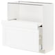 White METOD kitchen unit with drawer, modern design, white colour.