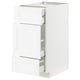METOD white kitchen cabinet with drawners, classic design.