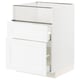 METOD white kitchen cabinet, modern design, wooden texture, hoover shape.