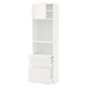 White METOD kitchen unit with drawers and shelves, modern design.