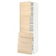 METOD kitchen unit with 3 drawers, 2 shelves, ash effect doors.