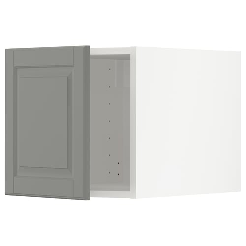 METOD kitchen cabinet: grey, rectangular, bevelled edges.