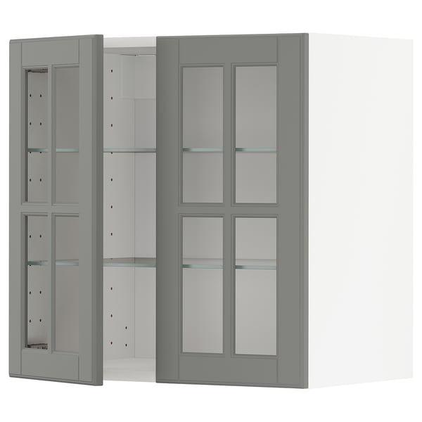 METOD cabinet, glass, modern.
