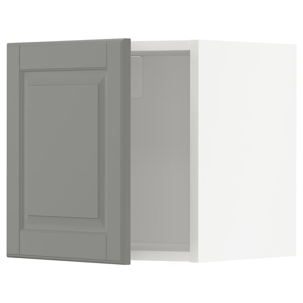 Grey METOD kitchen cabinet, rectangular, bevelled edges.