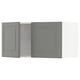 Grey METOD kitchen cabinet with bevelled grey door, rectangular shape.