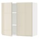 A white METOD kitchen cabinet with high gloss beige doors and a modern design.