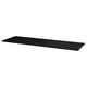 MITTZON, black, rectangular shelf, simple, sturdy design, ash veneer.
