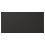 Black, rectangular, flat surface panel. Modern, minimalist design made of recycled materials.
