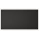 Black square NICKEBO panel, flat, made from recycled plastic and wood, simple design.