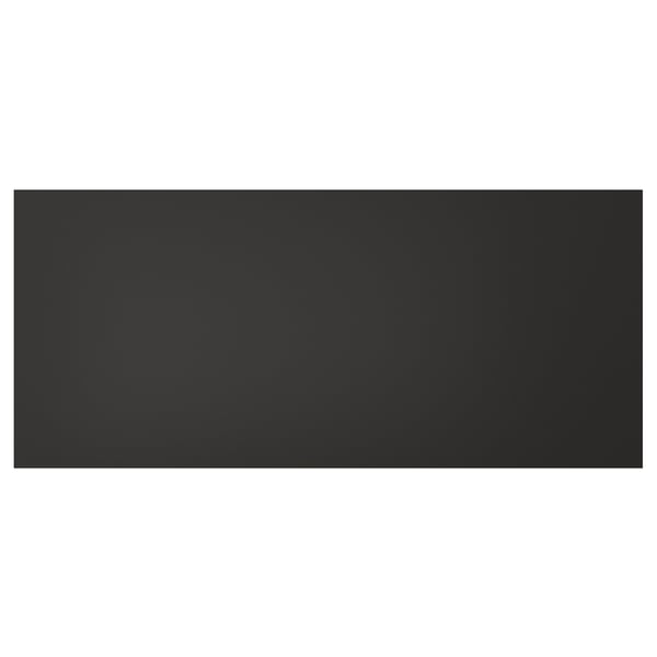 Black recycled wood NICKEBO front panel with matt finish