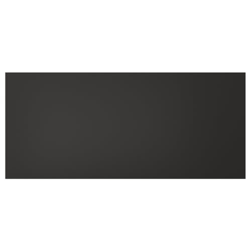 Black recycled wood NICKEBO front panel with matt finish