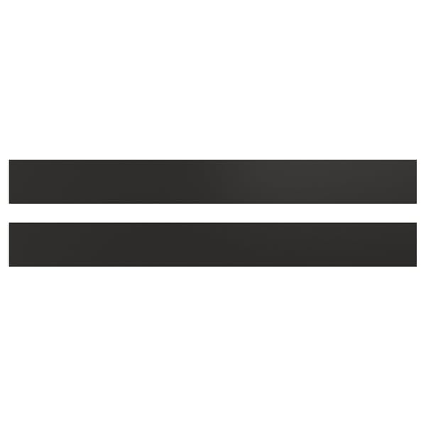Modern black rectangular strips; stylish NICKEBO design.