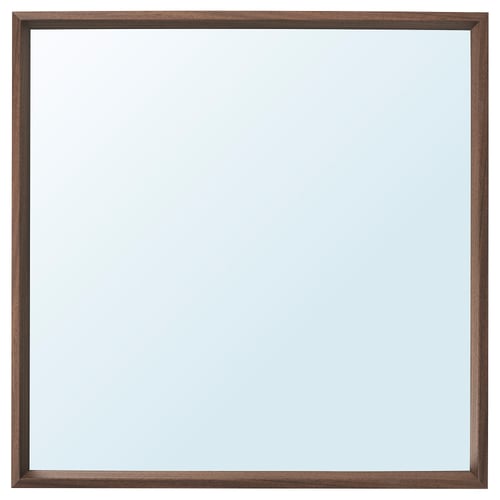 NISSEDAL framed mirror, brown, rectangular, simple design, ideal for any room.