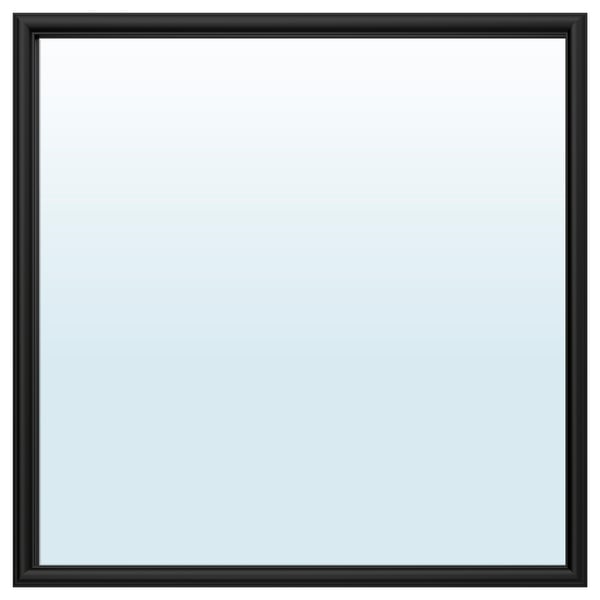 Black-framed square mirror for home decor