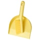 Yellow PEPPRIG dustpan & brush set, attaches, corners