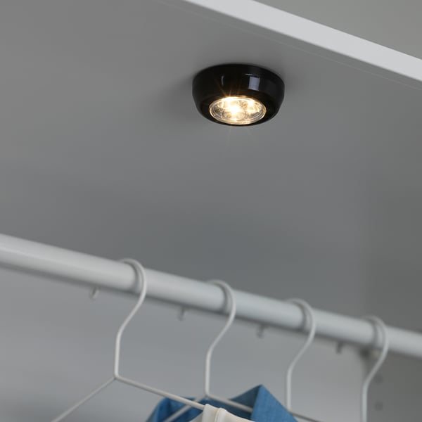 Closeted led light, RAMSTA. Illuminates closet, saving energy.