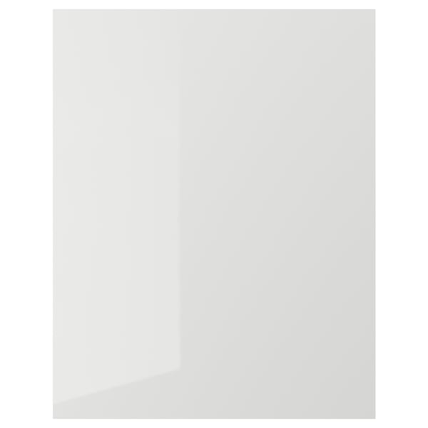 High-gloss grey kitchen cabinets, sleek, modern design, RINGHULT.
