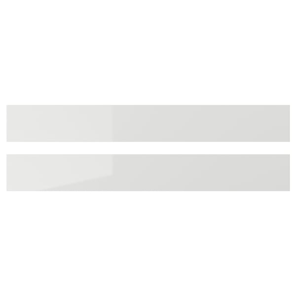 Grey high-gloss kitchen cabinet fronts, sleek and modern design, durable, easy-to-clean surface.