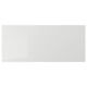 RINGHULT grey glossy kitchen drawer front made of particleboard with clean, straight lines.