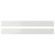 Grey glossy RINGHULT kitchen drawer fronts, rectangular, sleek design, high-gloss foil surface.