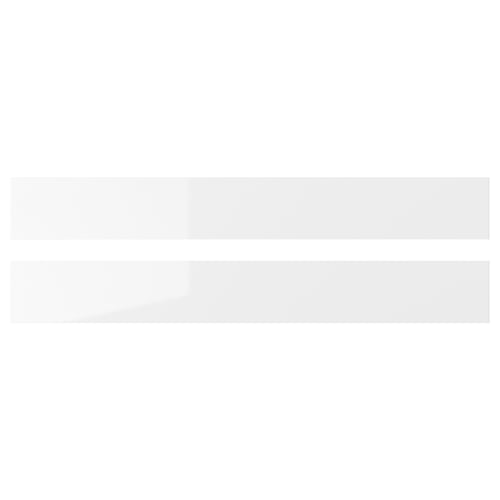 White gloss kitchen drawer - sleek, durable, moisture-resistant.
