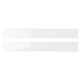 White gloss kitchen drawer - sleek, durable, moisture-resistant.