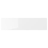RINGHULT white gloss kitchen cabinet, sleek rectangular design.