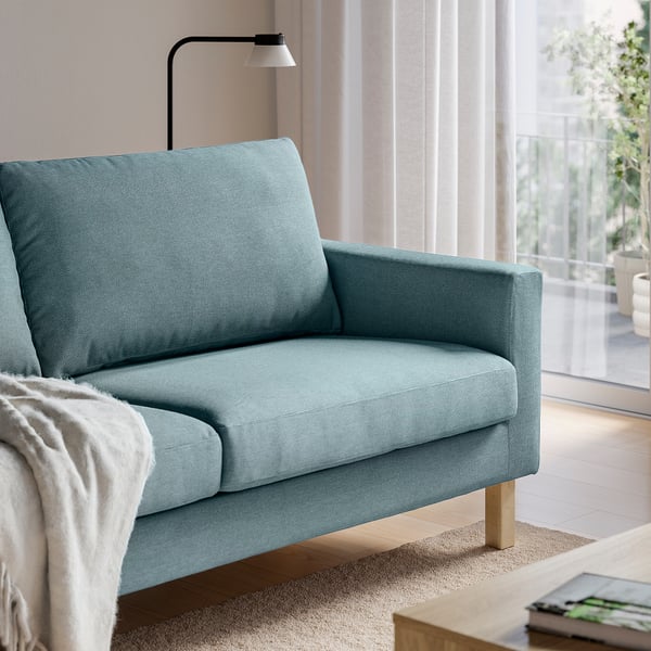 SALTSJÖBADEN 3-seat sofa, Fridtuna dark grey-blue