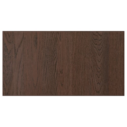 Dark wood SINARP panel with oak veneer, rectangle shape, natural grain pattern.