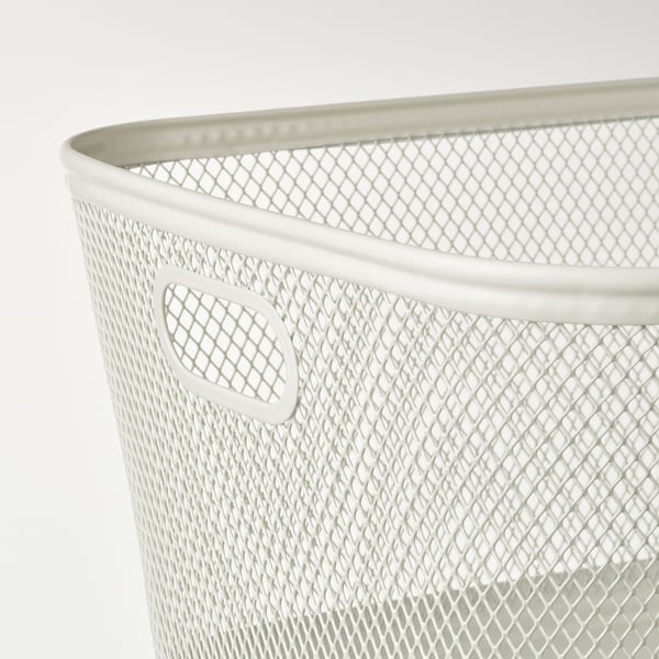 SLÅTTERÄNG Storage basket, off-white, 25x32x15 cm