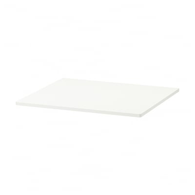 SMÅSTAD white rectangular shelf, acrylic painted fiberboard.