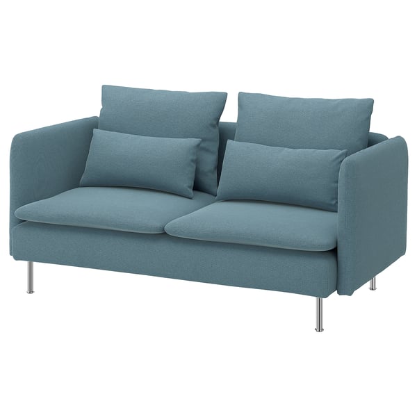 SÖDERHAMN Compact 3-seat sofa, Fridtuna dark grey-blue
