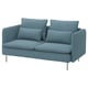 SÖDERHAMN Compact 3-seat sofa, Fridtuna dark grey-blue