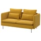 SÖDERHAMN Compact 3-seat sofa, Kelinge dark yellow