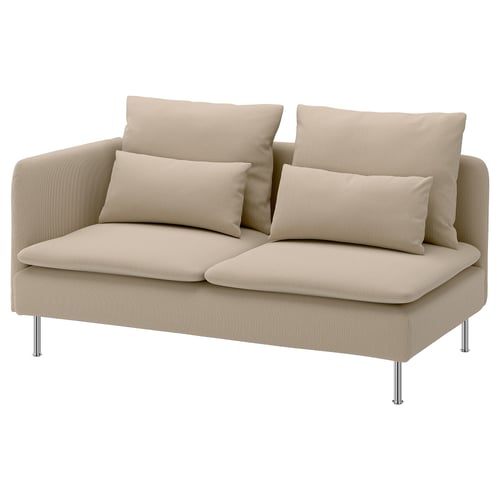 SÖDERHAMN Compact 3-seat sofa with open end, Kelinge beige