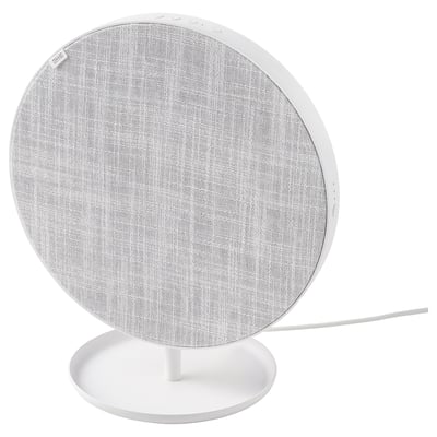 SOLSKYDD Bluetooth speaker, white, 29 cm