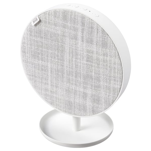 SOLSKYDD Portable Bluetooth speaker, white, 19 cm