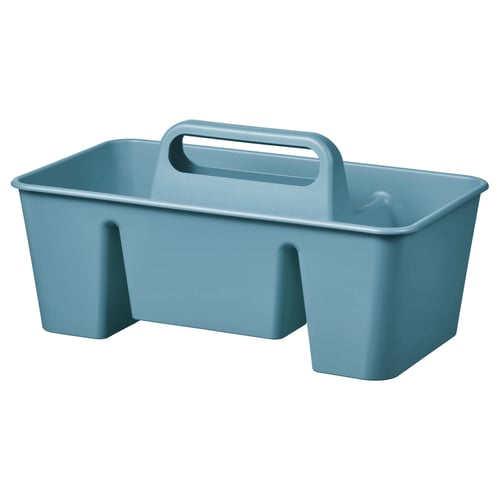 STACKSTOD Desk organiser, grey-blue, 32x18x16 cm