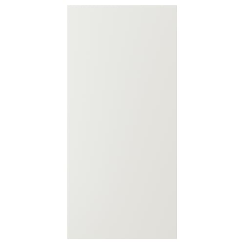 A white STENSUND cover panel, rectangular in shape, made of acrylic paint and fibreboard, designed for a uniform look.