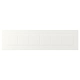 STENSUND white cabinets: framed, groove panels, fiberboard, lacquered finish.