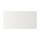 STENSUND white cabinet door. Rectangular design with grooved panels. Lacquered fiberboard.