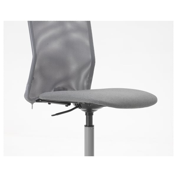 Modern TOBERGET office chair with breathable mesh back, adjustable height, cushioned seat, and sturdy base with safety casters.