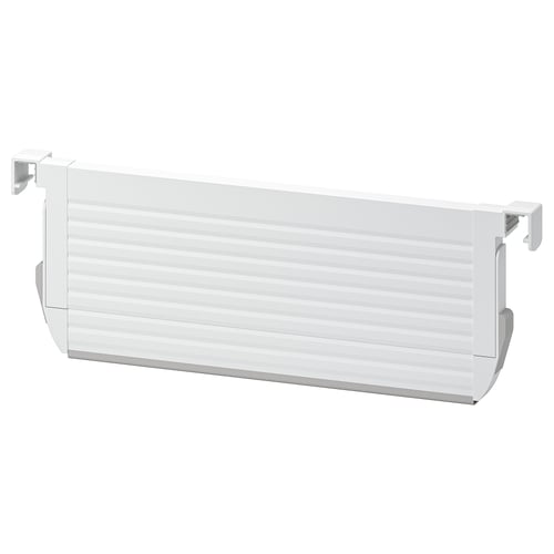 A white plastic drawer organiser named UPPDATERA. It has adjustable divider sections for storage and organisation.